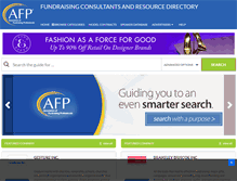 Tablet Screenshot of fundraisingconsultantsandresourcedirectory.com